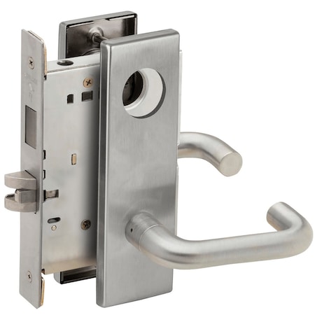 Schlage Double Cylinder Storeroom with Deadbolt, 03N Design, Less Cylinder, Satin Chrome L9466L 03N 626